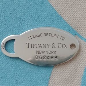 Tiffany & Co. Oval Tag
